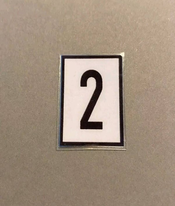 Lf7 Signaltafeln "20" 6 Stück, spritzwassergeschützt für LGB Gartenbahn