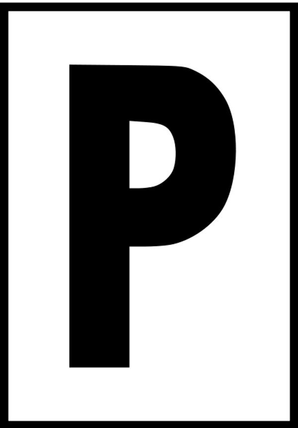 P-Tafeln Pfeiftafeln Bü4 für LGB 12 Stk. laminiert, spritzwassergeschützt