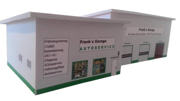 TT/1:120 Autowerkstatt mit Innengestaltung