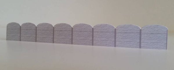 HO/1:87 Betonzaun Sichtschutzzaun grau