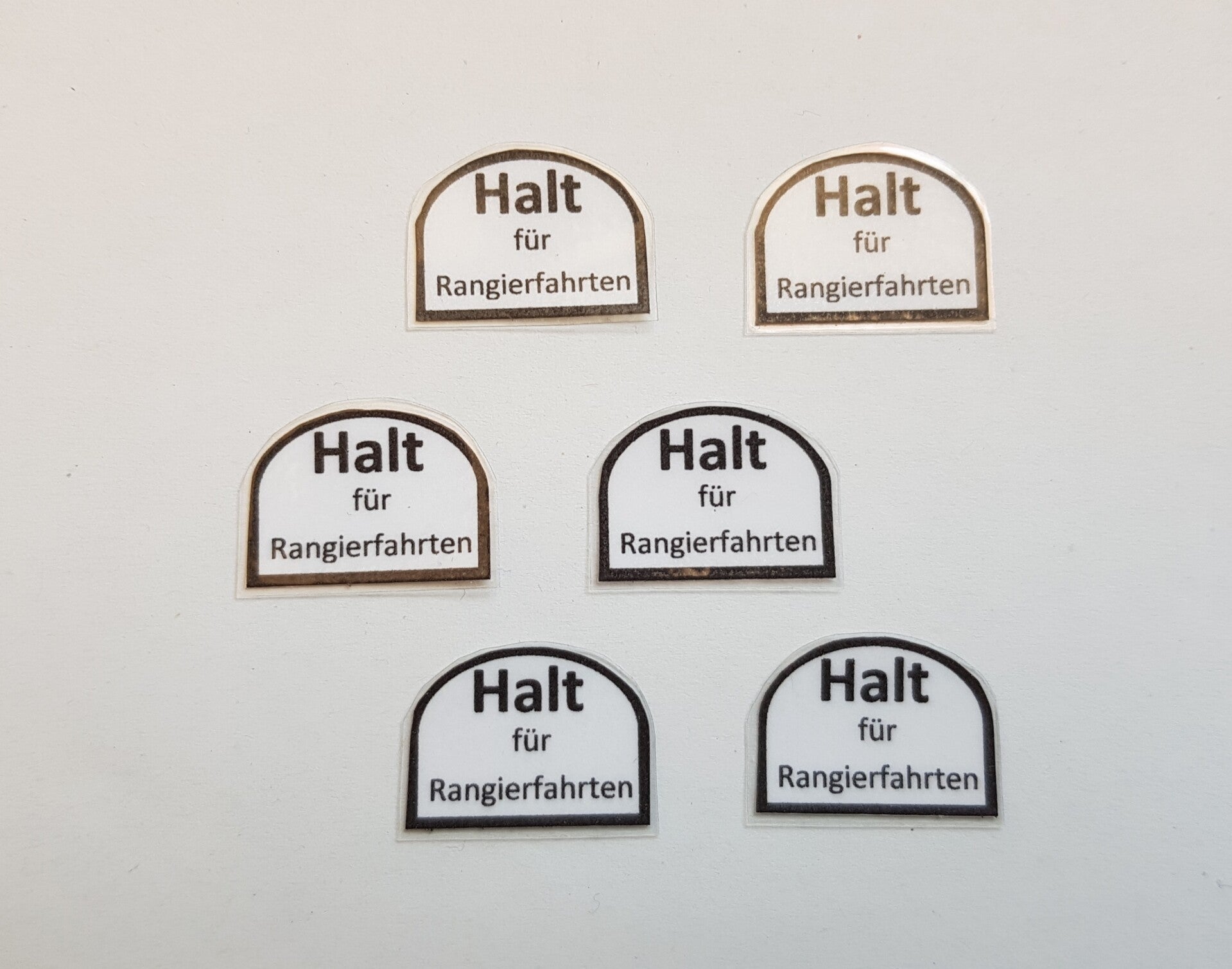 Ra10 Signaltafel 6 Stück spritzwassergeschützt für LGB Gartenbahn