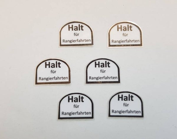 Ra10 Signaltafel 6 Stück spritzwassergeschützt für LGB Gartenbahn