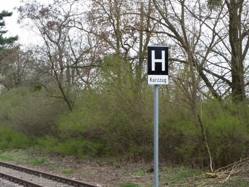 Kurzzug-Tafel für Spur G 8 Stück