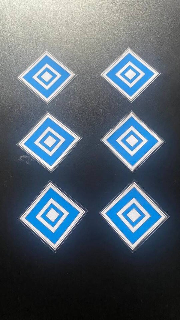 EL6 Signaltafeln 6 Stück für LGB Gartenbahn spritzwassergeschützt