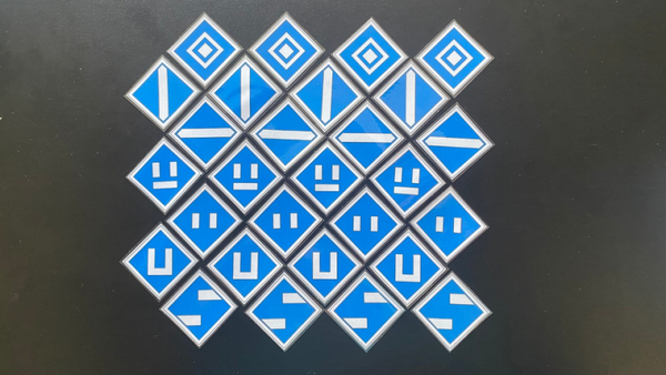 Signalset "EL-Tafeln" 28-teilig für LGB Gartenbahn spritzwassergeschützt