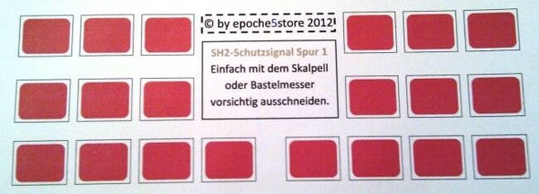 Spur 1 SH2-Tafeln SH2-Scheiben 20 Stück