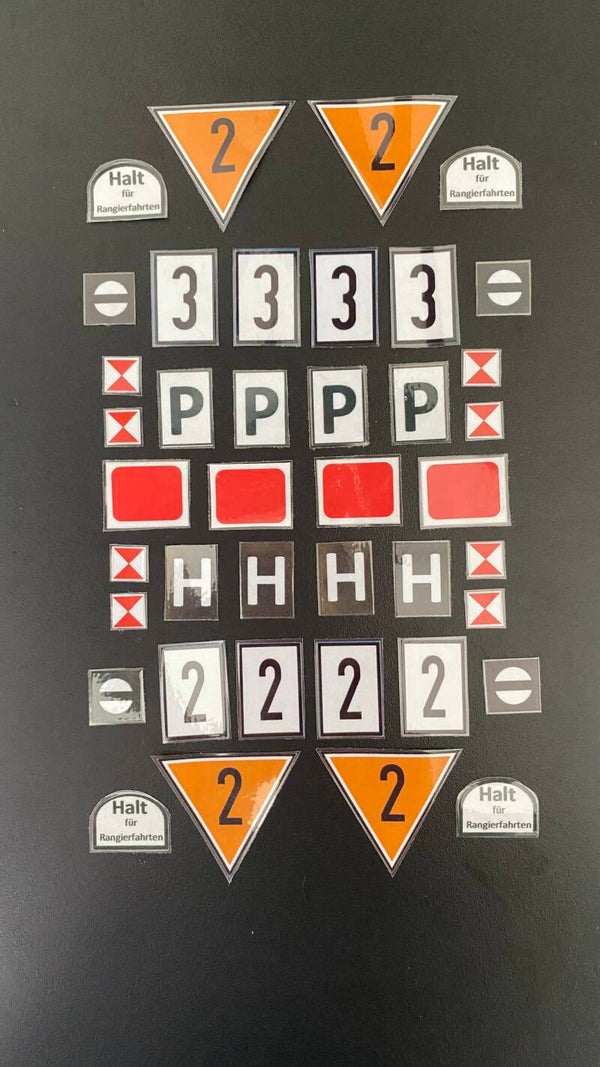 Signalset für LGB, 40-teilig, Spur G, spritzwassergeschützt, einzeln