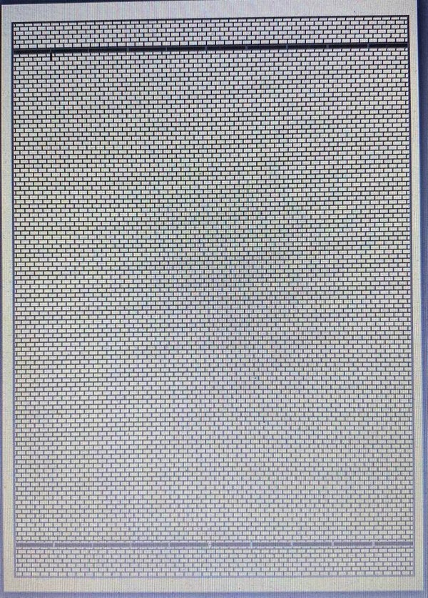 HO/1:87 Rechteckpflaster mit Entwässerungsrinne / Parkplatz grau 280 x 200 mm