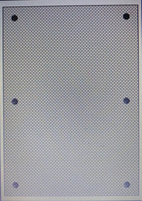 HO/1:87 Rechteckpflaster mit Gullideckeln / Parkplatz grau 280 x 200 mm