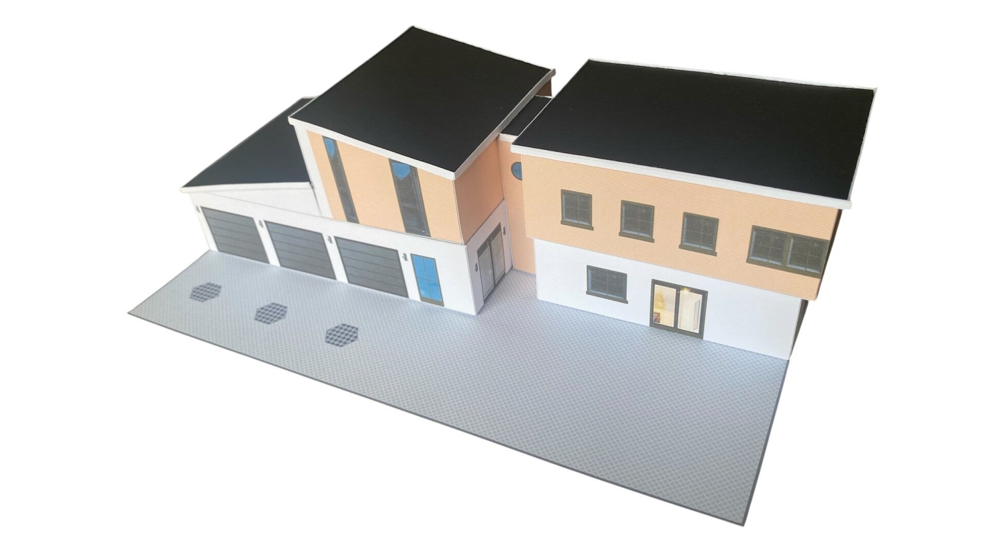 HO/1:87 Stadtvilla Modell 3 Kartonmodellbausatz