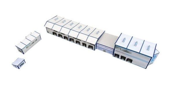 HO/1:87 Logistikzentrum / Spedition Set 11