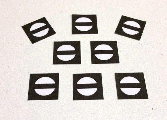 Sh0 Zeichenset für LGB 8 Stück einzeln, spritzwassergeschützt, Gartenbahn