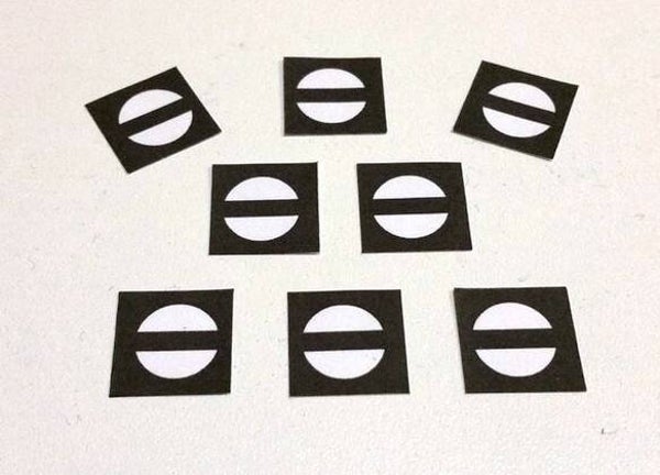 Sh0 Zeichenset für LGB 8 Stück einzeln, spritzwassergeschützt, Gartenbahn