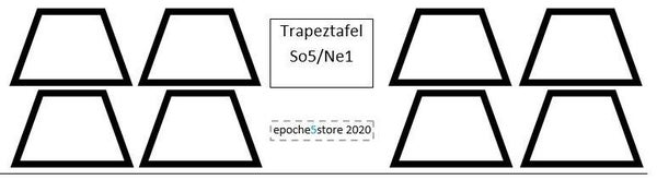 So5/Ne1 Signaltafeln für LGB/Gartenbahn 8 Stück Architekturkarton
