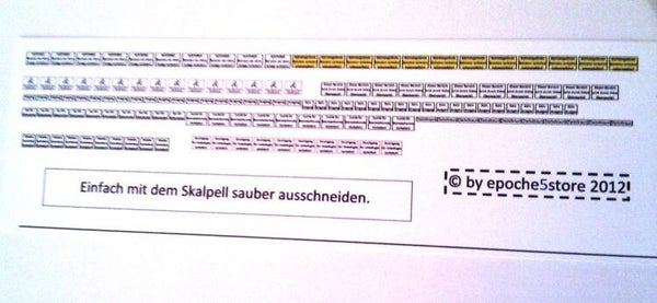 TT/1:120 Warnschilderset 151-teilig detailgetreue Ausführung