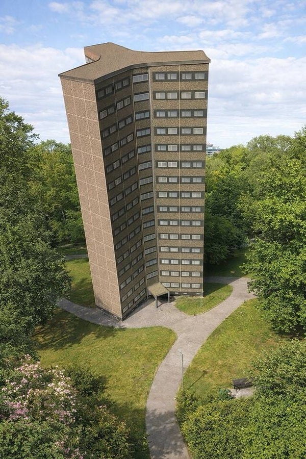 N/1:160 Y-Hochhaus 14 Etagen Punkthochhaus Kartonmodellbausatz