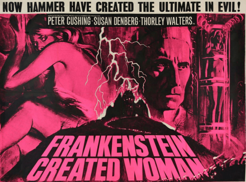 FRANKENSTEIN CREATED WOMAN 1967 THOU SOUL OF A MAN! OMG! THE ULTIMATE EVIL!