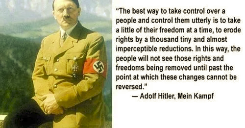 hitler taking your freedoms away