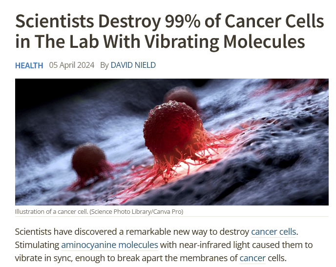 LIFE AFTER CANCER! Scientists Destroy 99% of Cancer Cells in The Lab With Vibrating Molecules YET > 1 IN 2 STILL GETTING CANCER!
