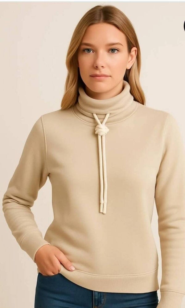 Pull femme couleur écru