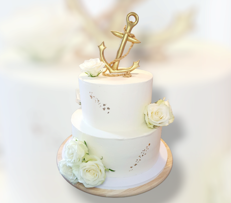 Maritime Hochzeitstorte