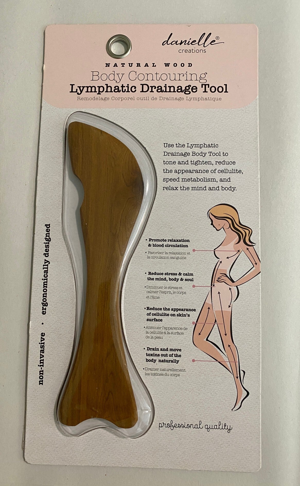 Wood Lymphatic drainage tool by Danielle Creations
