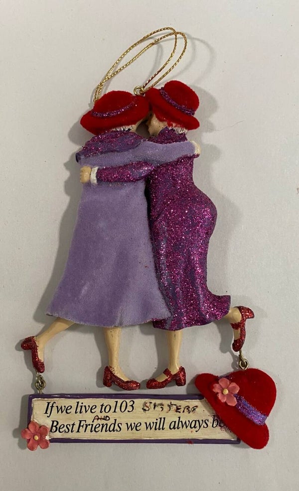 'Red Hat Society Christmas Decor' by Kurt Adler