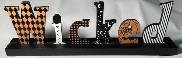 'Wicked' Wooden decorative sign