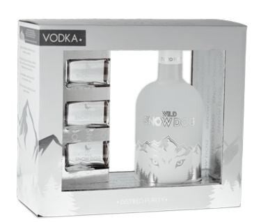 Wild snow dog Vodka 0.7 + 3 copos shot