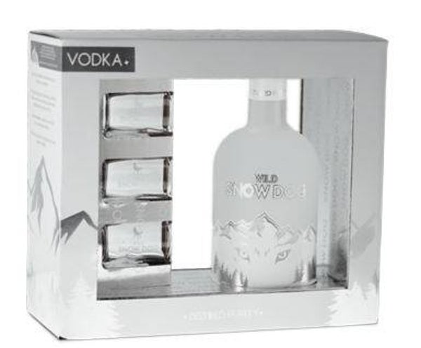 Wild snow dog Vodka 0.7 + 3 copos shot