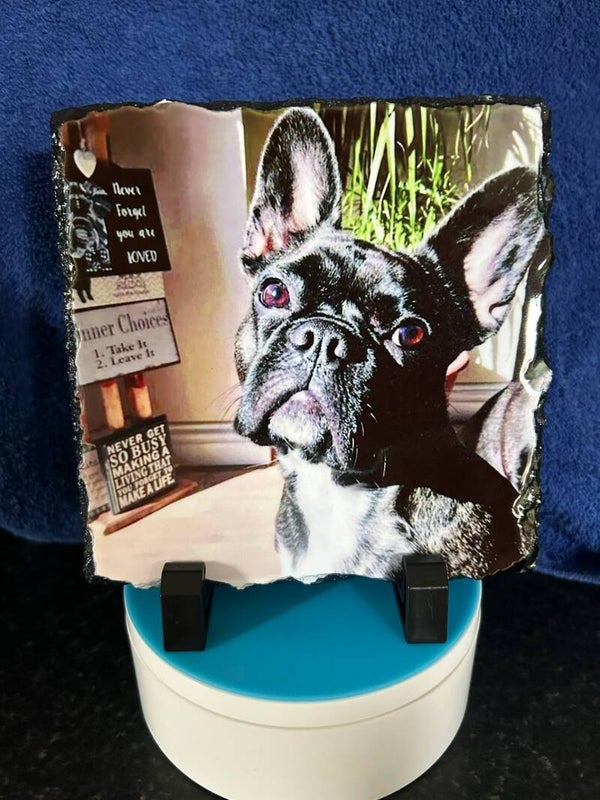 Rock photo slate 15cm x 15cm
