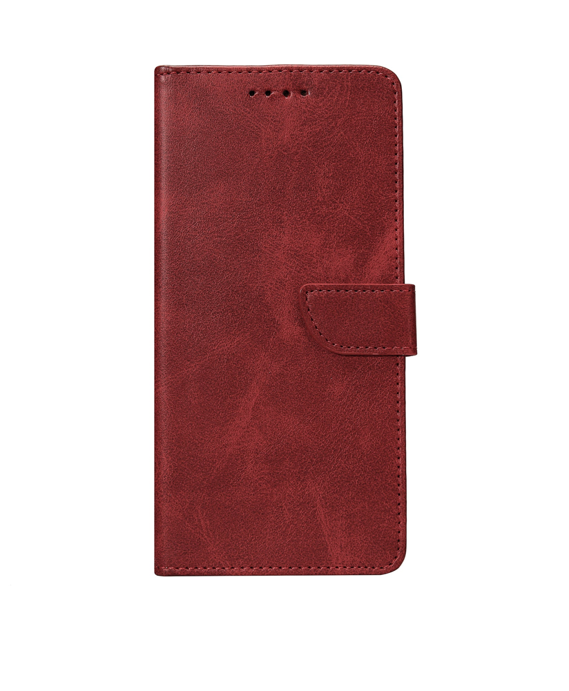 Rixus Bookcase For Apple All iPhones  Dark Red