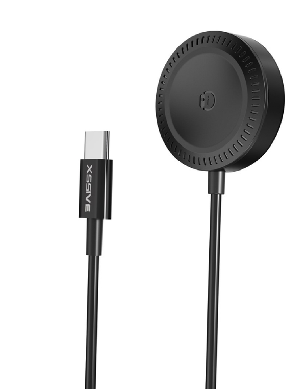 Xssive Magnetic Charging Cable for iWatch & Samsung Watch XSS-WATCH4B 2IN1 - Black