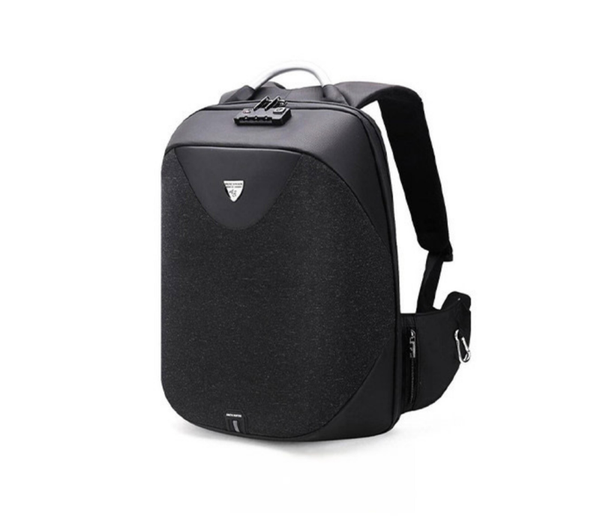 Arctic Hunter Password Lock USB Backpack - Black