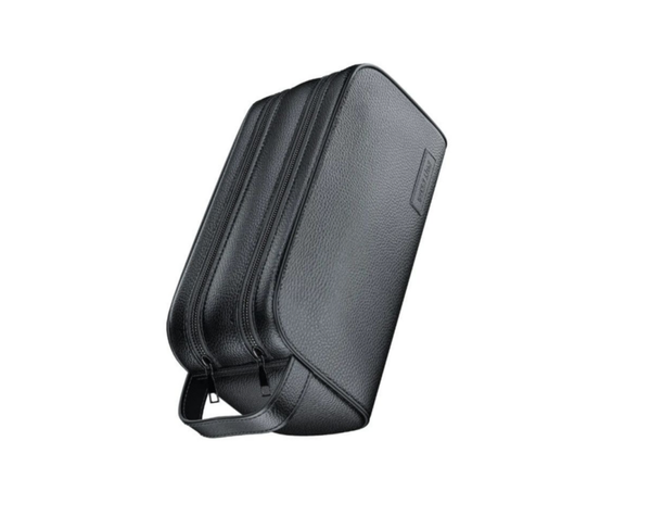 Green Lion Coral Clutch Bag - 2 Zip - PU Leather - Black