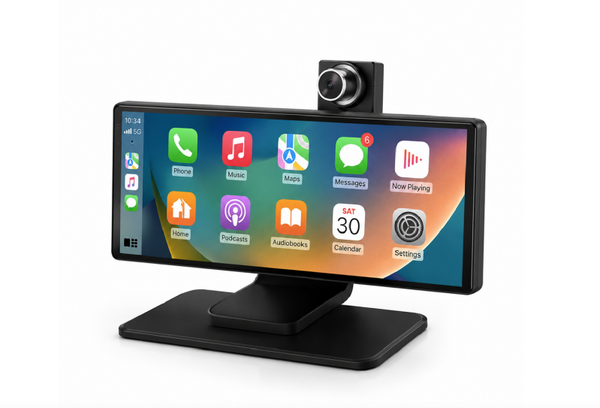 Xssive 10" Wireless Car Display with Built-in Dash Cam