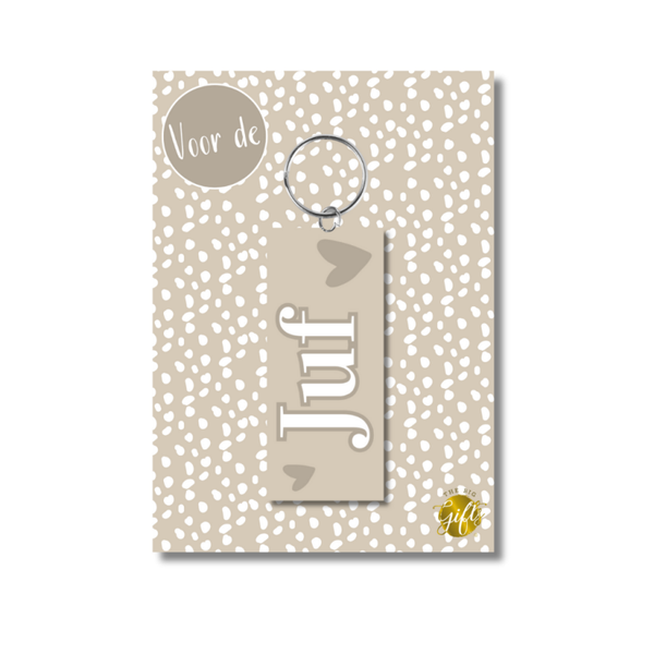 Sleutelhanger juf