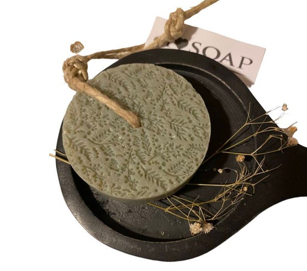 Olive zeep aan touw 80 gr