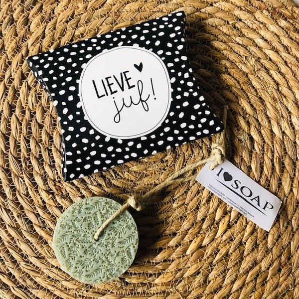 Gondeldoosje lieve juf met zeep aan touw