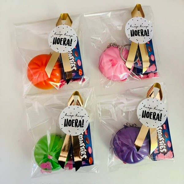 Dumpling squishy sleutelhanger traktatie