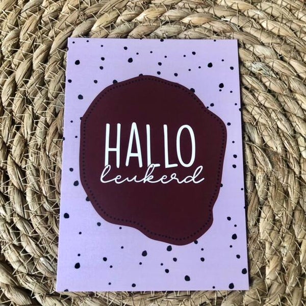 Wenskaart - Hallo leukerd