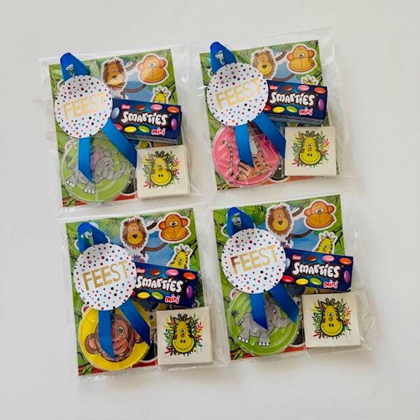 Jungle stickervel, tattoos en geduld spelletje traktatie