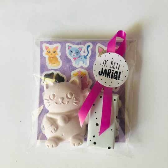 Lucky cat stoepkrijt traktatie