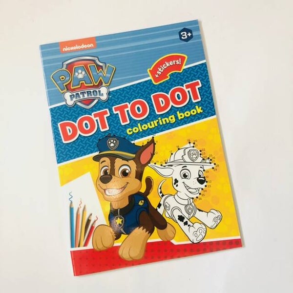 Paw Patrol Kleurboek stip naar stip