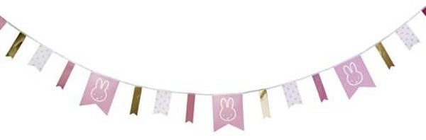 Nijntje vaantjes-slinger baby roze (4m)