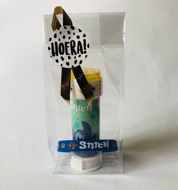 Stitch bellenblaas met armbandje traktatie