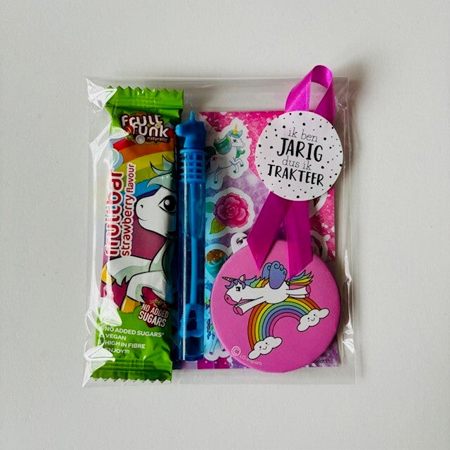 Unicorn traktatie (incl. fruit funk)