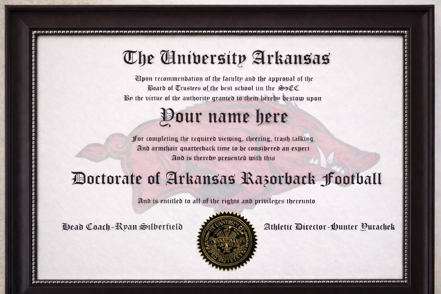 Arkansas Doctorate