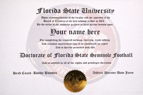 FSU sports doctorate