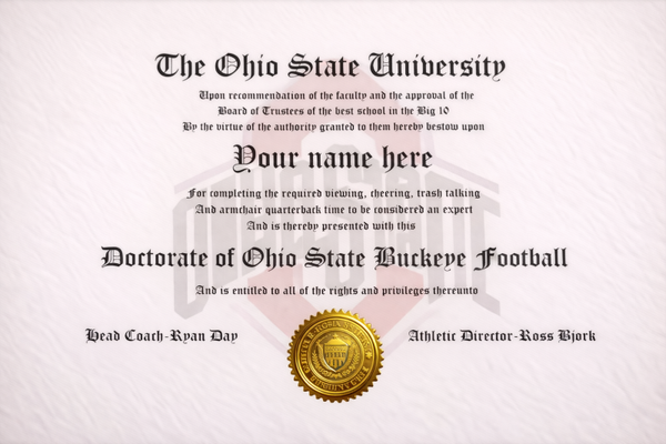 Ohio State Buckeyes sports doctorate